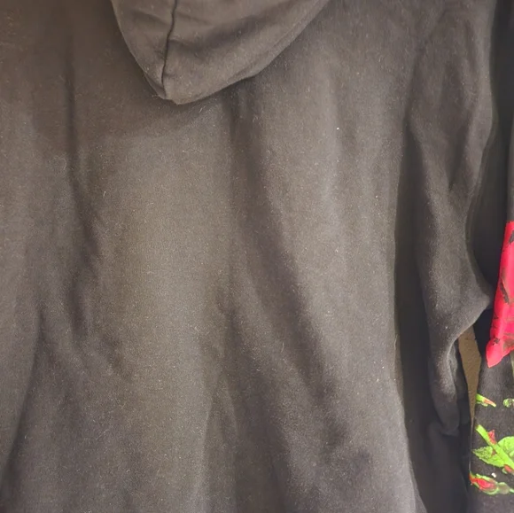 Forever 21 sweat set Rose logo XL joggers L hoody Black & Red new no tags washed - Picture 5 of 15